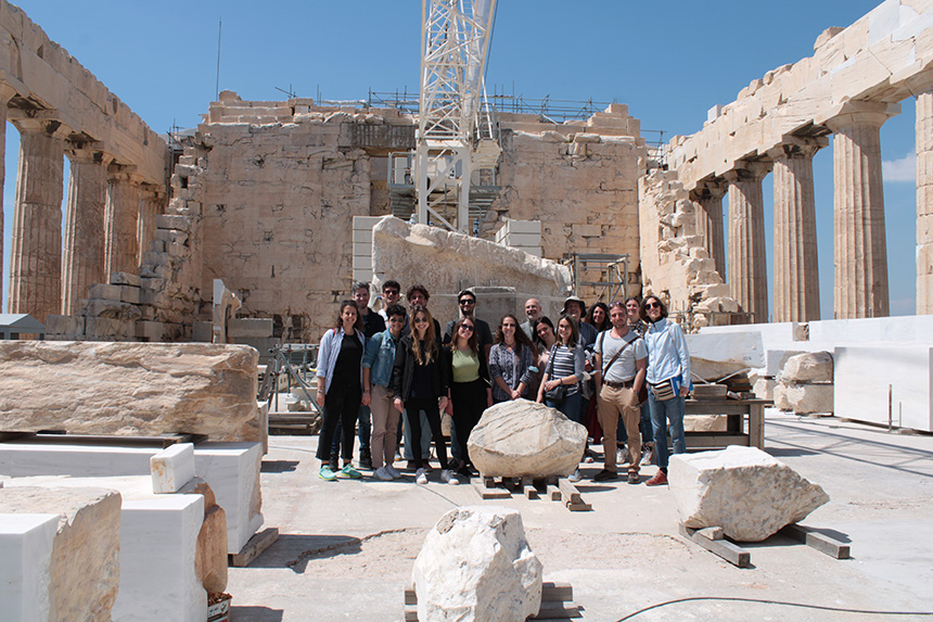 Visita ai cantieri di restauro dell’Acropoli